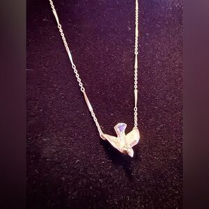 Accents by Hallmark Elegant Silver Bird Pendant Choker, 14”